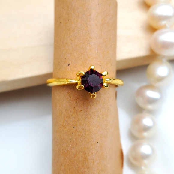 💫5/$25 Deep Purple Gold Ring - Picture 1 of 4